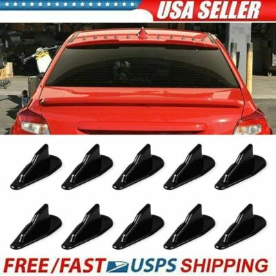 $8.92 • Buy 10Pcs Vortex Generator PP EVO-Style Roof Shark Fins Spoiler Wing Universal Kit