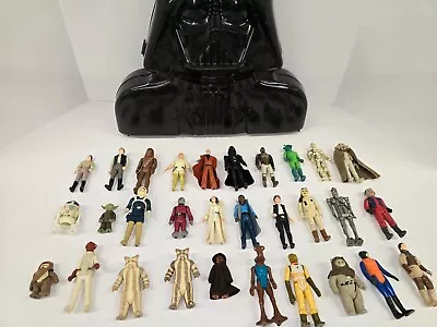 Vintage Kenner Star Wars 1970s 1980s 30 Original Action Figures And Vade Case!!! • $52