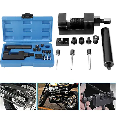 Motorcycle Chain Breaker Kit Cutter Rivet Tool 520/525/530/630 Pitch ATV Bike • $26.22