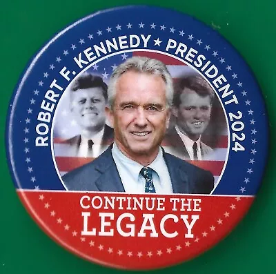 2024 Robert F Kennedy Jr - 2.25  /  Legacy  Presidential Campaign Button(Pin01) • $3.25