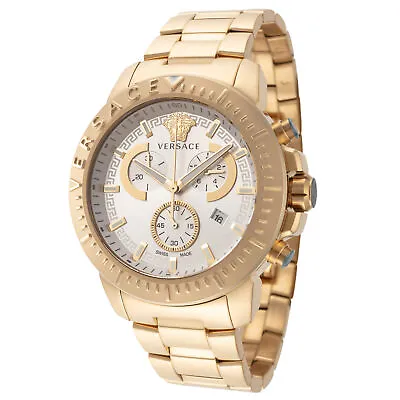 Versace Men's VE2E00521 New Chrono 45mm Quartz Watch • $349.99