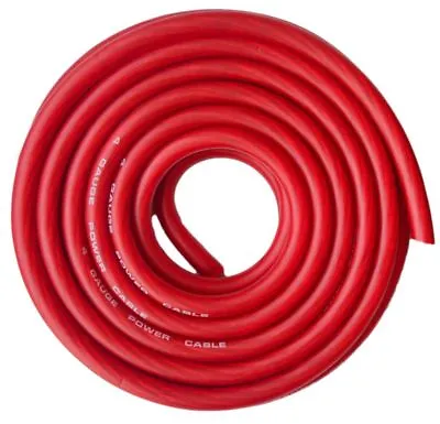 4 Gauge 20 Feet Copper Mix Red Flex Power Wire Strands High Voltage Marine Cable • $31.99