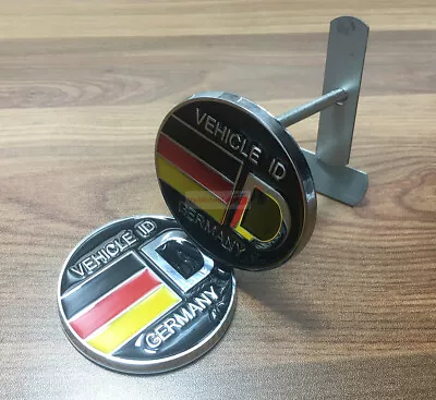 Viehcle ID Germany Round Wolfsburg Badge Grille Emblem Fit  VW Audi BMW Porsche • $10.98