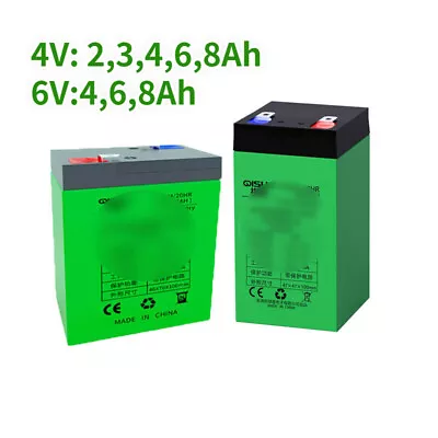 6V 4V 2Ah 4Ah 6Ah 8Ah Rechargeable Battery For Electronic Scale New Toy Vehicles • £53.94