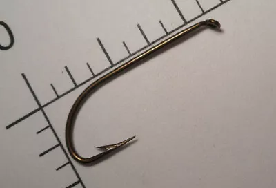 100 MUSTAD #3 Fly Tying Hooks Streamer  Limerick Down Eye Bronzed NORWAY!1921 • $13.99