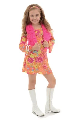 $20.99 • Buy Underwraps 60's Or 70's Flower Power Size M Child