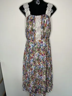 $26 • Buy ASOS Lace And Floral Dress - 14/16 - Stunning Races Wedding NWT