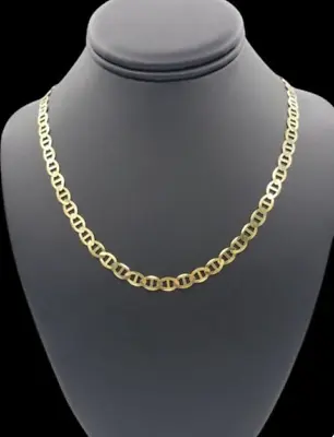 14k Yellow Gold 20  Mens Solid Anchor Mariner Link Chain Necklace 6.3MM 14grms • $1399