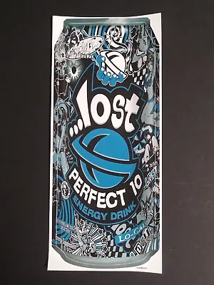 LOST Perfect 10 Energy Drink Can Sticker - Surf Skate Snowboard Monster C2007 • $7.99
