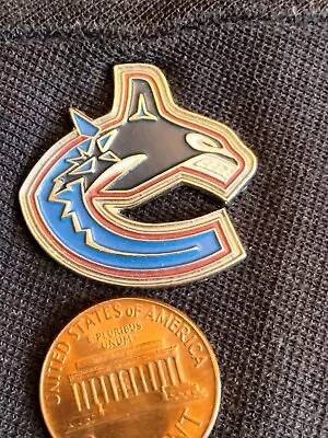 NHL Vancouver Canucks Logo Pin Whale Orca Hockey • $6.99