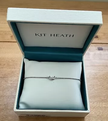 KIT HEATH Moon Sparkle Pave Toggle Slider Bracelet 925 Stirling Silver BNIB £75. • £60