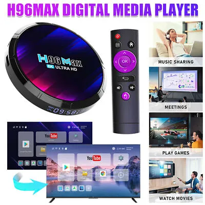 2023 Upgraded H96 MAX Smart Android 13.0 TV Box Quad Core 8K HD Stream Player • $56.99