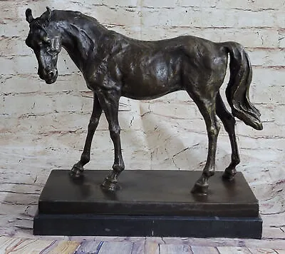 Extra Large P.j Mene Racing Horse Model Bronze Sculpture Art Deco Marble Figure • $279.65