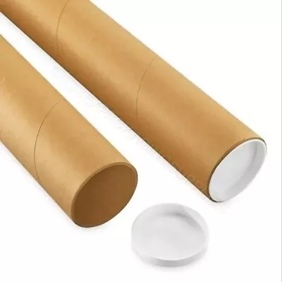 Cylinder Tubes Eco-Friendly Cardboard Postal Tubes Many Sizes Available! • £7.59