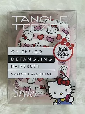 Tangle Teezer PINK Detangling Compact Styler Hairbrush Hello Kitty • £13