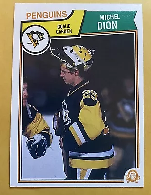 1983-84 O-Pee-Chee OPC Hockey Michel Dion #279 Goalie Pittsburgh Penguins NM/MT • $1.45