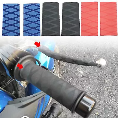 Universal Motorcycle Handle Grip Heat Shrink Sleeve Cover Non-Slip For Kits • $7.99