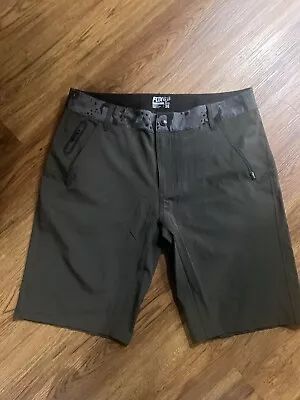 Mens Fox Tech Shorts Size 36 X 11 Black With Camo Beltline • $16