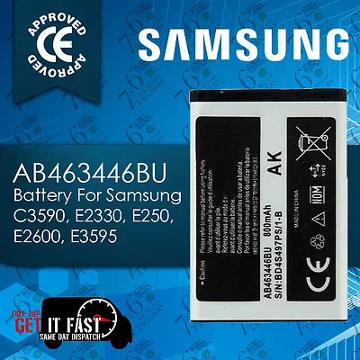 New Replacement Ab463446ba Ab463446bu Battery For Samsung E1200 C3590 800mah Uk • £4.99