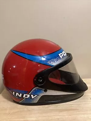 VTG Polaris Indy Wedge Style Full Face Bell Snowmobile Helmet Red XL Free Ship • $59