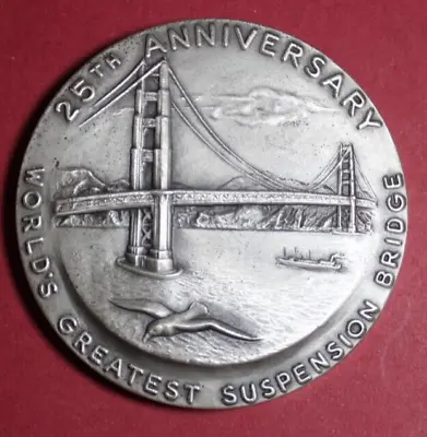 $175 • Buy Golden Gate Bridge  .999 Pure Silver (6.18 Troy Ozs) Medal - Medallic Art Co.