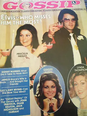 Elvis Presley Jason Robards Oscars 50th - Rona Barrett's Gossip Magazine 1978 • $9.99