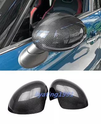 Real Carbon Fiber Car Door Side Mirror Cover For BMW Mini Cooper F54F55F56F57F60 • $141.94