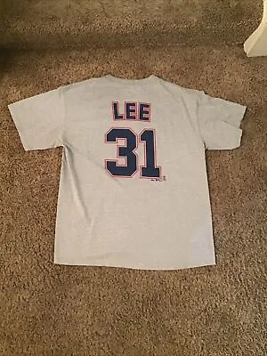 Majestic Cliff  Lee 2008 VINTAGE Cleveland Indians Jersey Shirt Size Large • $20.50