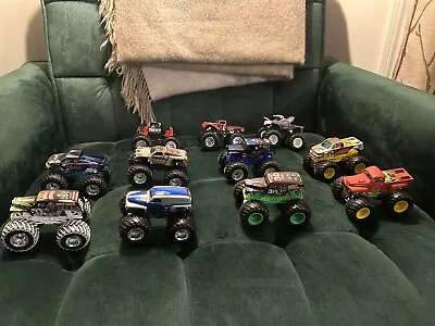 Monster Jam  1:64 Scale Lot Of 11 Diecast Monster Trucks • $39.99