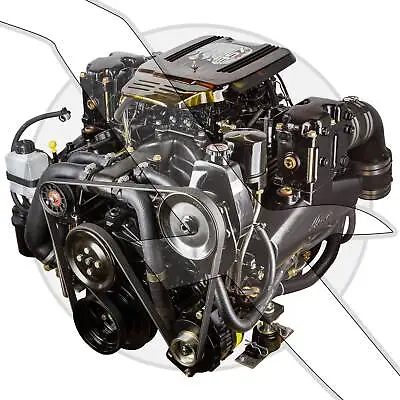 Mercruiser 357 Mag Alpha 4V Complete CPO 1 Year Warranty Marine Engine 5.7L • $10995.99