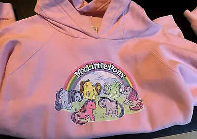 Juniors My Little Pony Vintage Hoodie L Large Pony Ears Original Ponies • £38.55