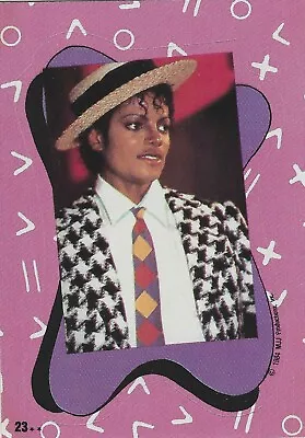 Topps Michael Jackson Trading Cards Sticker Puzzle Panel Card 1984 G+ Condition • $1.26