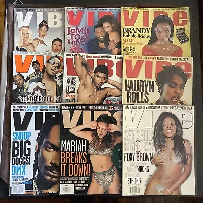 VIBE Magazine (9) 1998 JAMIE FOXX/BRANDY/MASTER P/USHER/LAURYN HILL/SNOOP/MARIA • $200