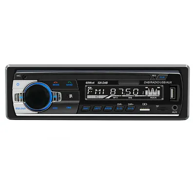 Single 1Din Car DAB Radio Bluetooth MP3 Player In-Dash Head Unit FM USB AUX TF • $49.55