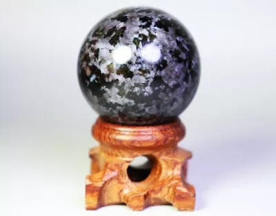 74g Natural Large MERLINITE Tumbled Sphere Ball Magic Shaman Psilomelane Gabbro • $0.99