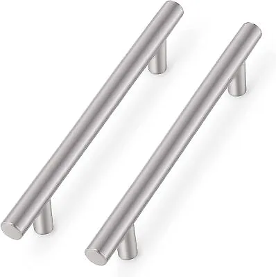 £1.89 • Buy Kitchen Cabinet Door Drawer Cupboard T Bar Handle 64mm-256mm Hole Centres Length