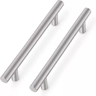 £1.89 • Buy Kitchen Cabinet Door Drawer Cupboard T Bar Handle 64mm-256mm Hole Centres Length