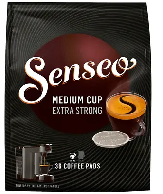 Senseo Medium Cup Extra Strong Pods 120ML 36 Coffee Pads • £6.19