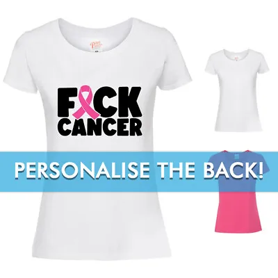 F*CK CANCER Logo Ladies T-Shirt Charity Walk Run Mud Run Race For Life • £10.99