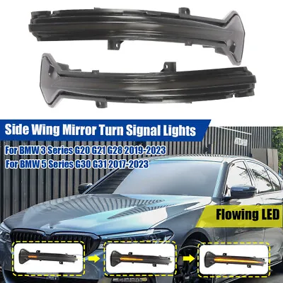 2X Sequential Side Mirror Lamp Turn Signal Light For BMW 3 4 5 Series 6 7 Series • $28.19