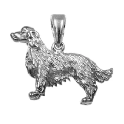 Sterling Silver IRISH SETTER DOG 3D Solid Pendant / Charm Made USA Box Chain • $21.99