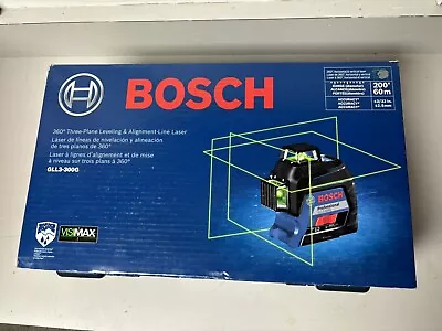Bosch (GLL3-300G) 360° 3 Plane Leveling & Alignment Line Laser BRAND NEW • $309