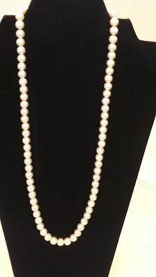 Vintage Single Strand Faux Pearl Necklace 24  • $14.97