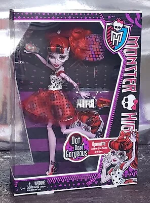 Monster High Dot Dead Gorgeous Operetta Doll - NIB - 2011 • $69.99