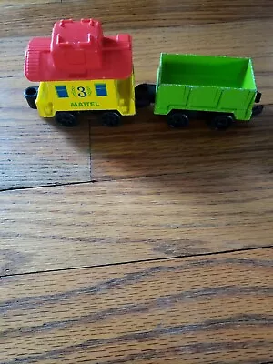 Vintage 1980 Mattel First Wheels Train Yellow Green Car Replacement  • $24