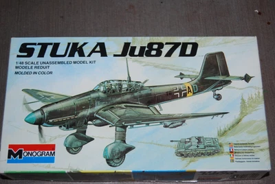 $12.22 • Buy 1/48 Monogram Junkers Ju.87D Stuka German Luftwaffe WWII Dive Bomber NIOB