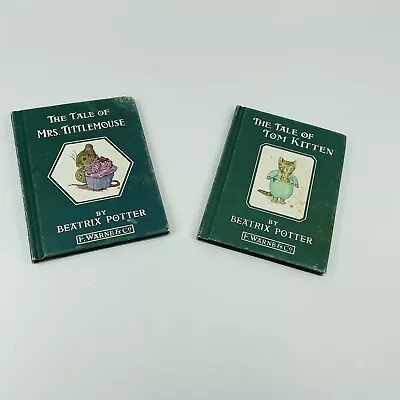 2 Vintage Beatrix Potter Books The Tale Mrs. Tittlemouse & Tom Kitten (Q4) • $18.99