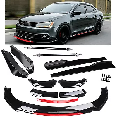 For VW Jetta MK6 MK7 Front Rear Bumper Lip Spoiler Splitter Body Kit Side Skirt • $59.99