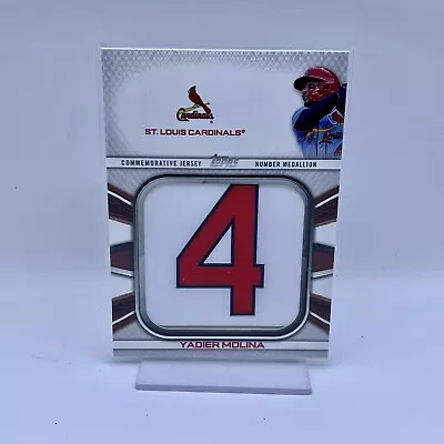 2022 Topps Series 1 - Jersey Medallion Commemorative Relics JNM-YM Yadier Molina • $3