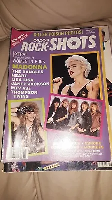 CREEM ROCK-SHOTS Pin Up Magazine Jan. 1988 MADONNA POISON / MOTLEY CRUE • $17.99